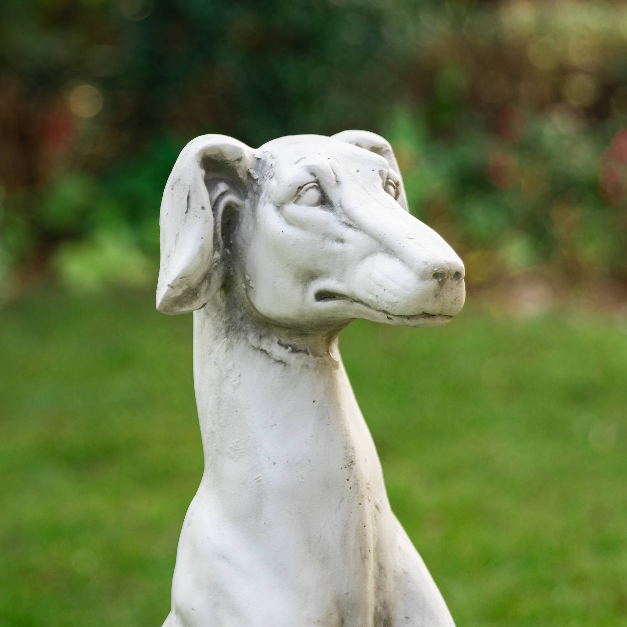 Glitzhome® 32" Sitting Dog Garden Statue